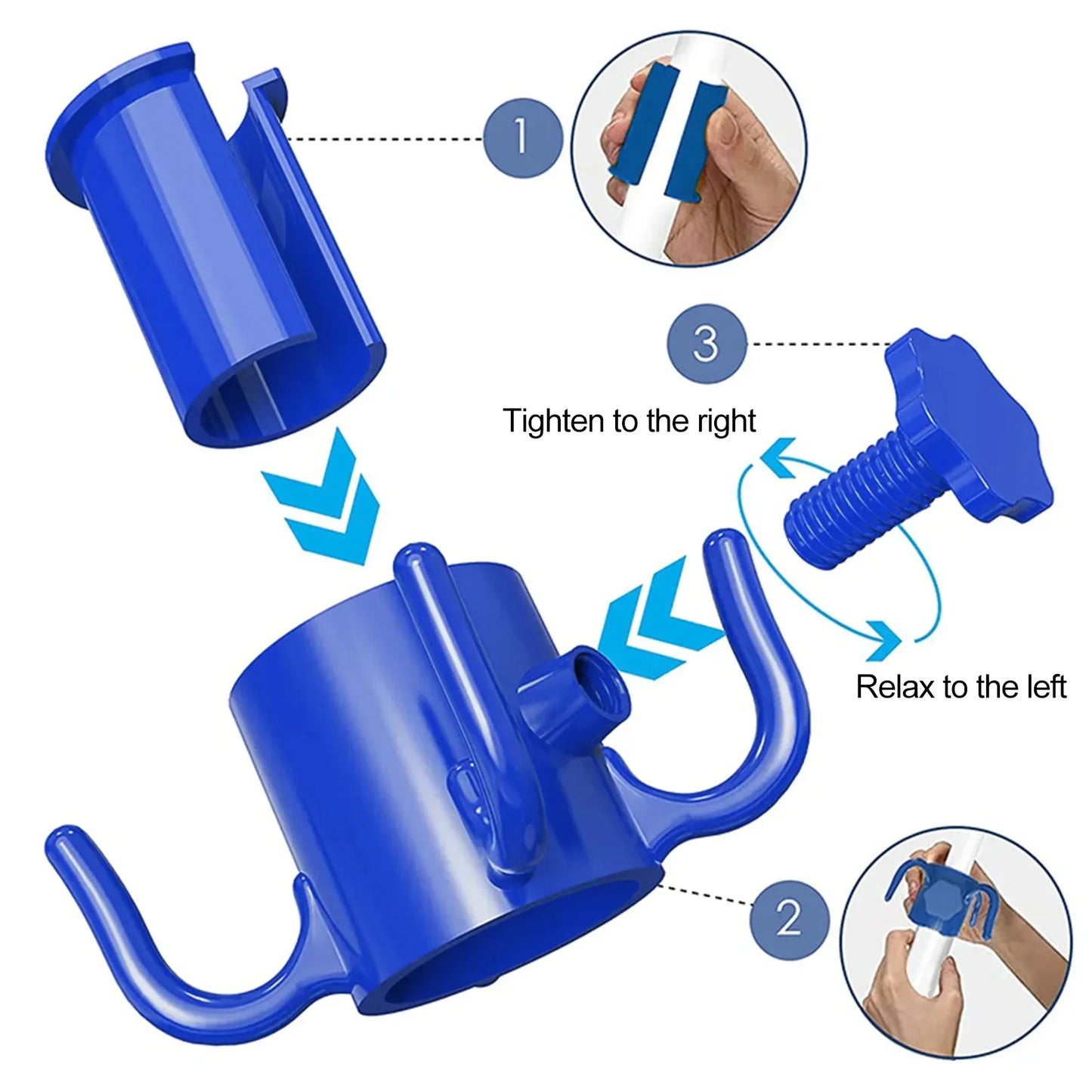 Beach Umbrella Hook Four-legged Hanging Hook Towels Bags Clothes Hanger Camping Travel Holder Outdoor Camping Tools Equipment