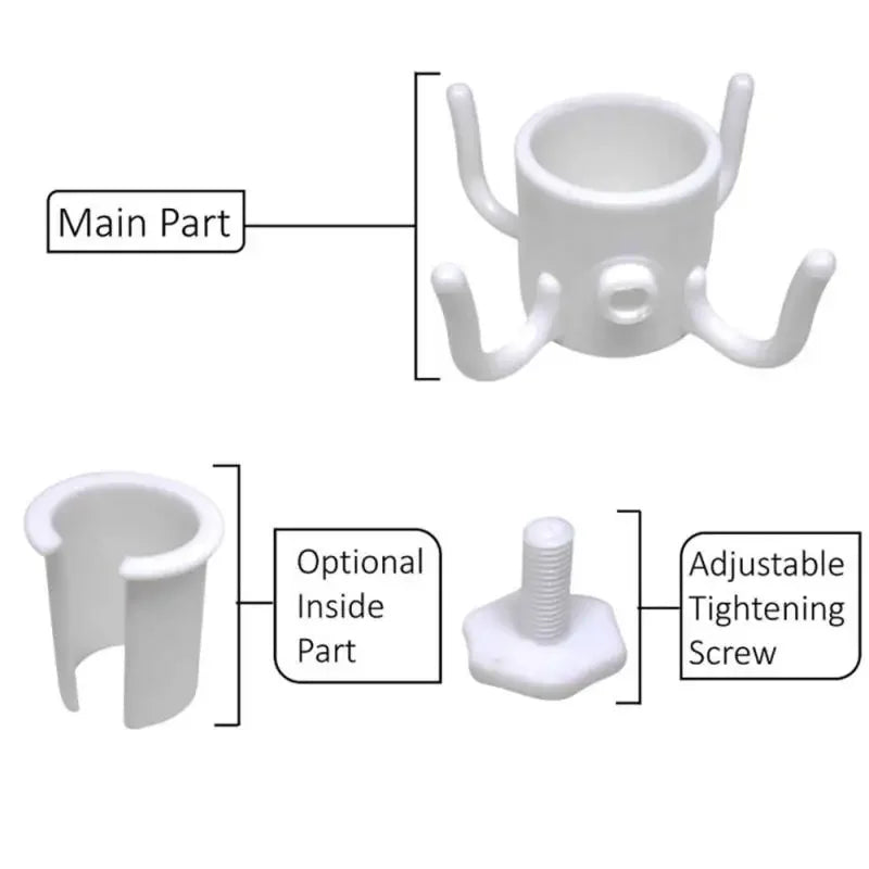 Beach Umbrella Hook Four-legged Hanging Hook Towels Bags Clothes Hanger Camping Travel Holder Outdoor Camping Tools Equipment