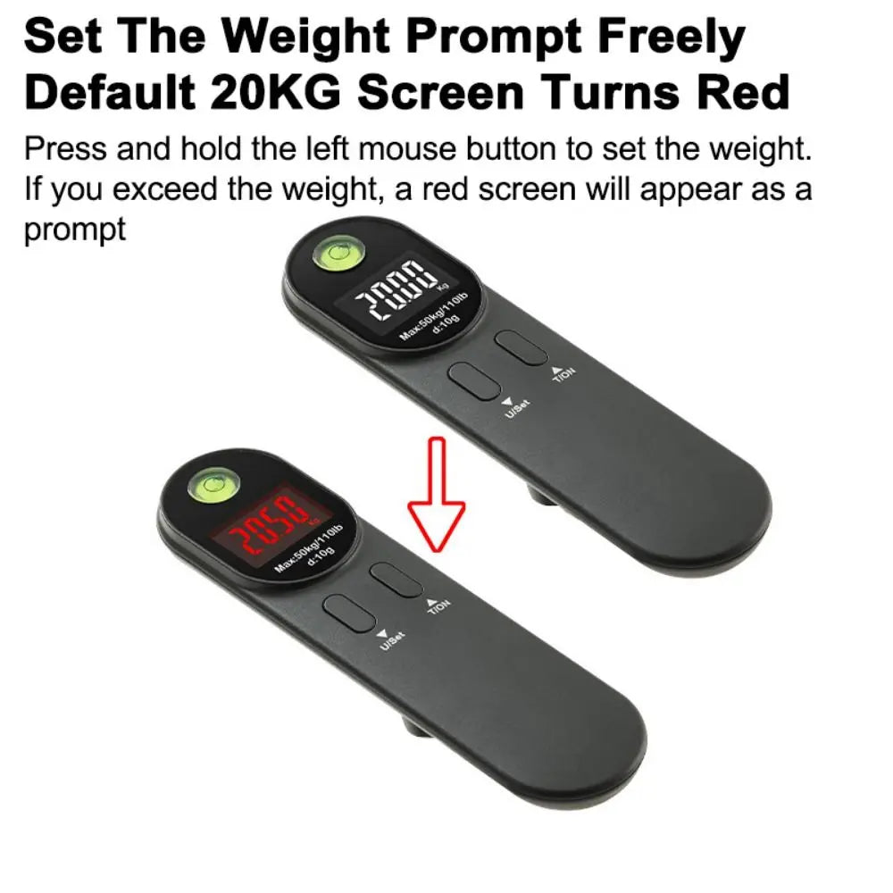 Portable Electronic Luggage Scale Dual Color Kg/Oz/Ib Mini Suitcase Scale Durable LCD Display Travel Weighing Scale Travel Use