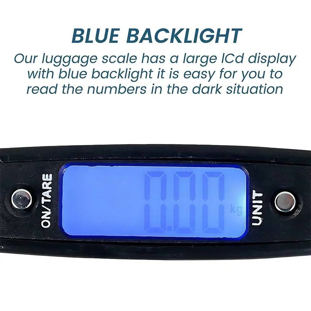 Digital Luggage Scale Electronic Portable Suitcase Travel Weighs With Backlight Electronic Travel Hanging Scales