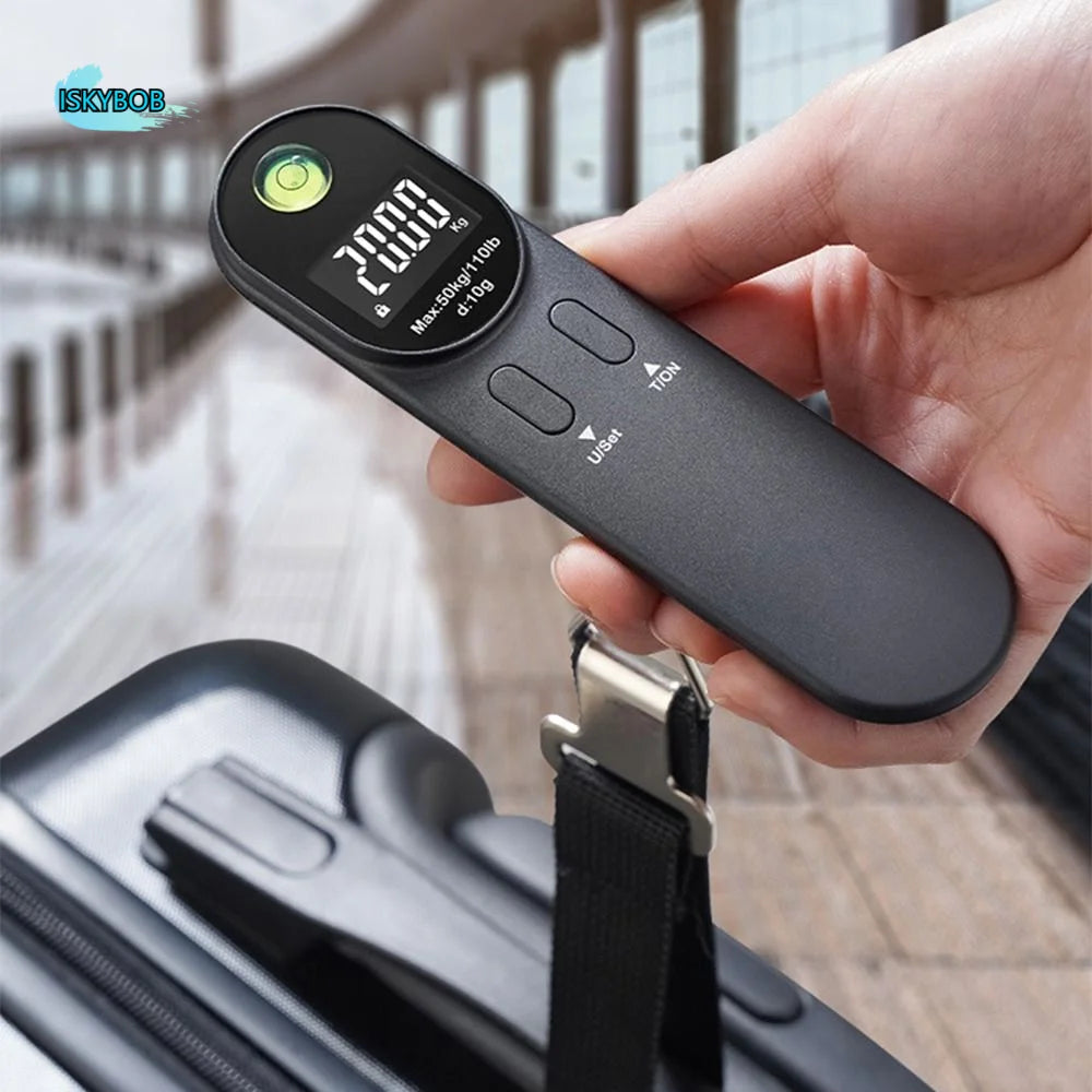 Portable Electronic Luggage Scale Dual Color Kg/Oz/Ib Mini Suitcase Scale Durable LCD Display Travel Weighing Scale Travel Use