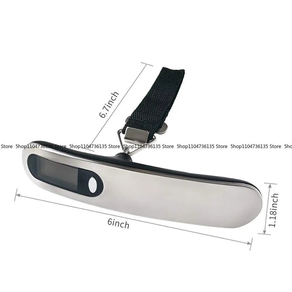 Portable Portable Electronic Scale 50kg Express Fishing Shopping Package Stainless Steel Luggage Scale