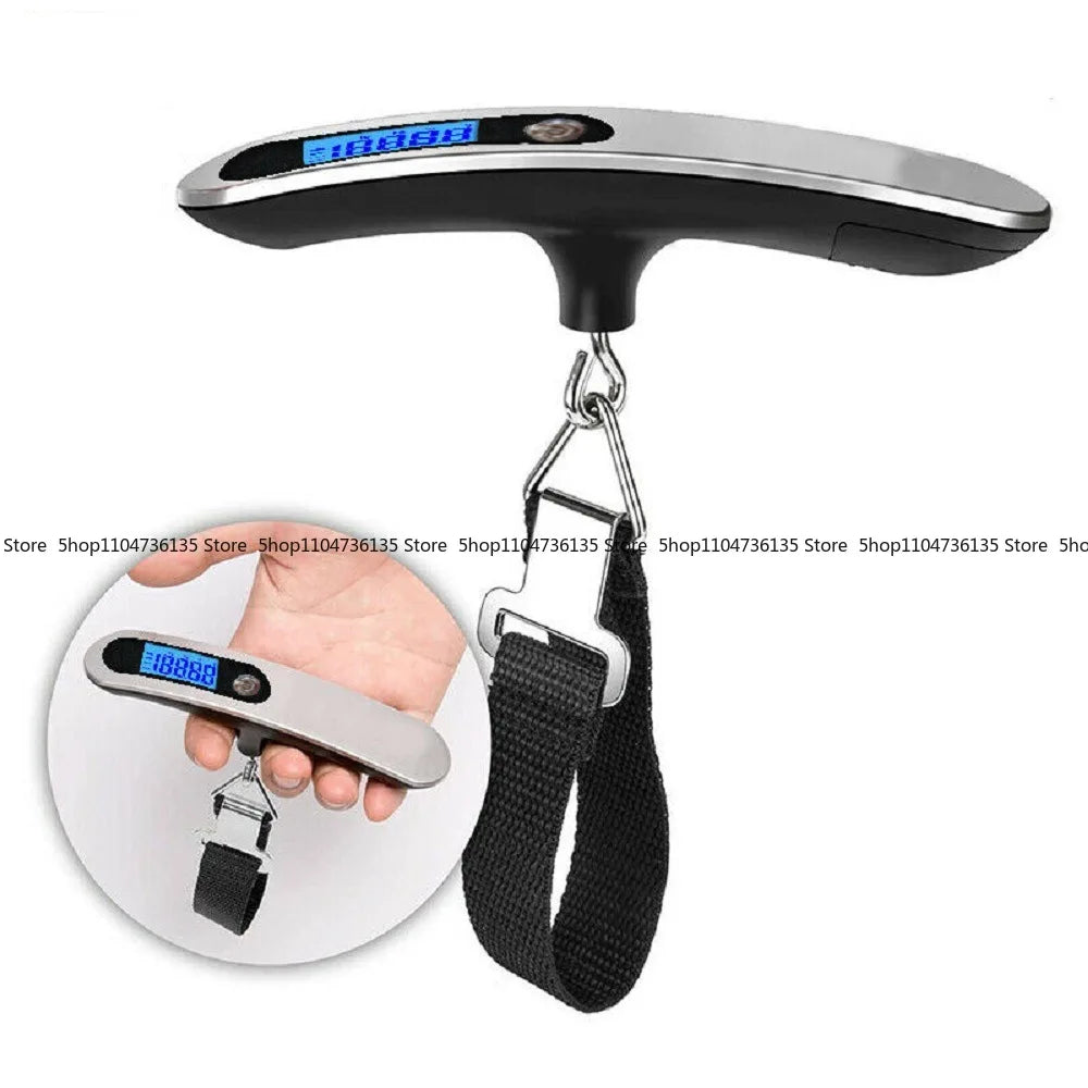 Portable Portable Electronic Scale 50kg Express Fishing Shopping Package Stainless Steel Luggage Scale